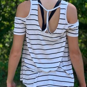 Black and white tank top